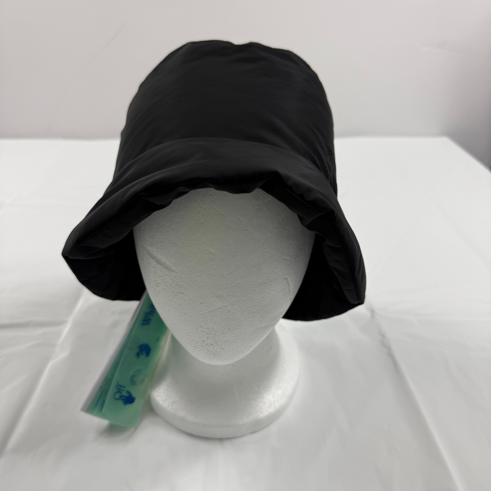 Off-White Padded Bucket Hat Black Nylon Tonal Logo Virgil Abloh New With Tags